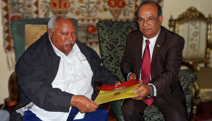 Udayan Mukherjee with President of Ethiopia