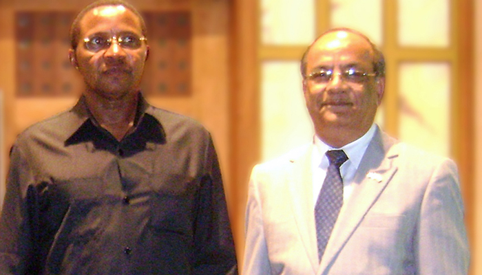 Udayan Mukherjee with President of Tanzania